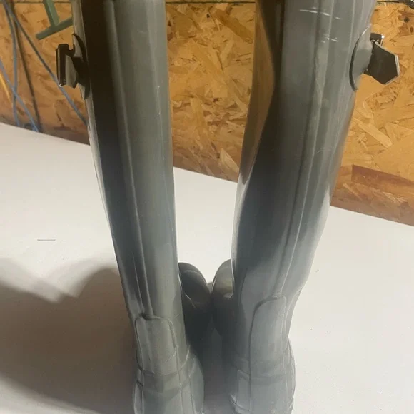 Women's Hunter Green Rain Boots Size 6 fall waterproof farmhouse western - Picture 2 of 8